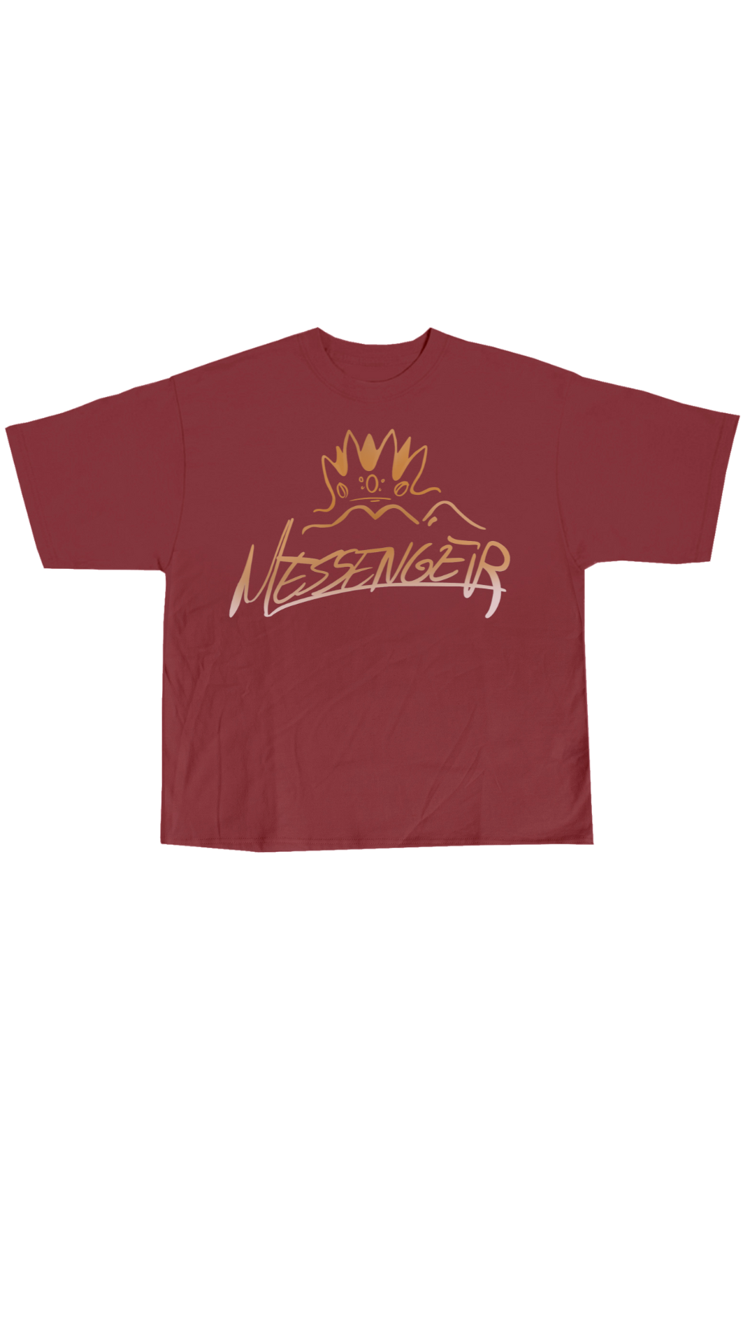 Burgundy Messenger T-Shirt