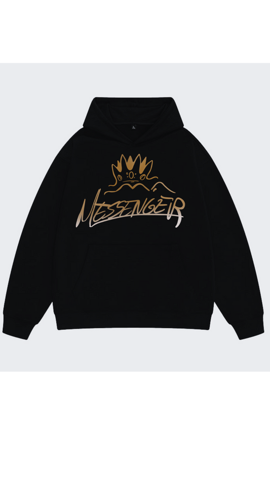 Black Messenger Hoodie