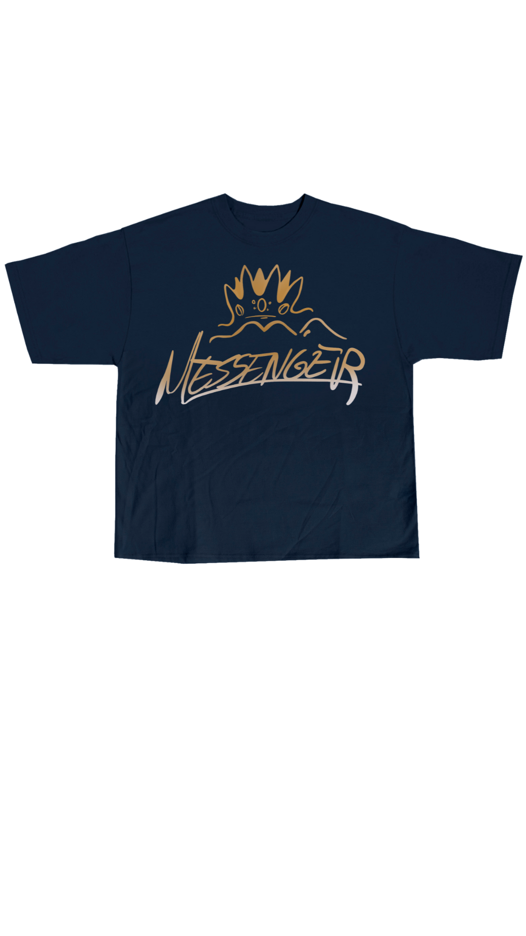 Navy Blue Messenger T-Shirt