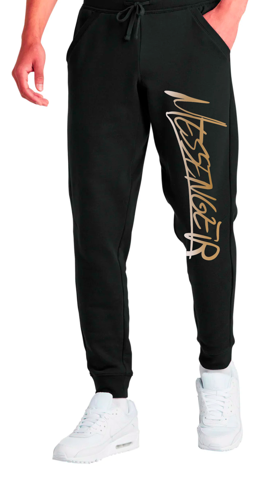 Black Messenger Joggers